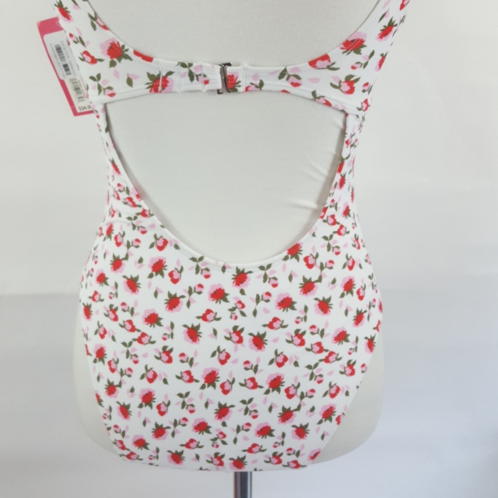 Junior Cinch Front Cut Out One Piece Swimsuit - Picture 13 of 14